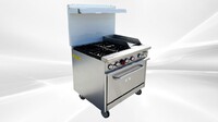36 ins 4b12g NSF oven ranges with legs HFSO-36-G12