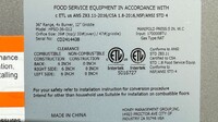 36 ins 4b12g NSF oven ranges with legs HFSO-36-G12