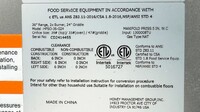 36 inches 2 Burner 24 Grill NSF oven ranges HFSO-36-G24
