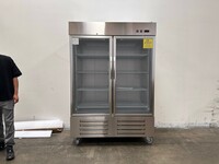 NSF 2Glass Door Stainless Steel Commercial Freezer CD-56FG-2