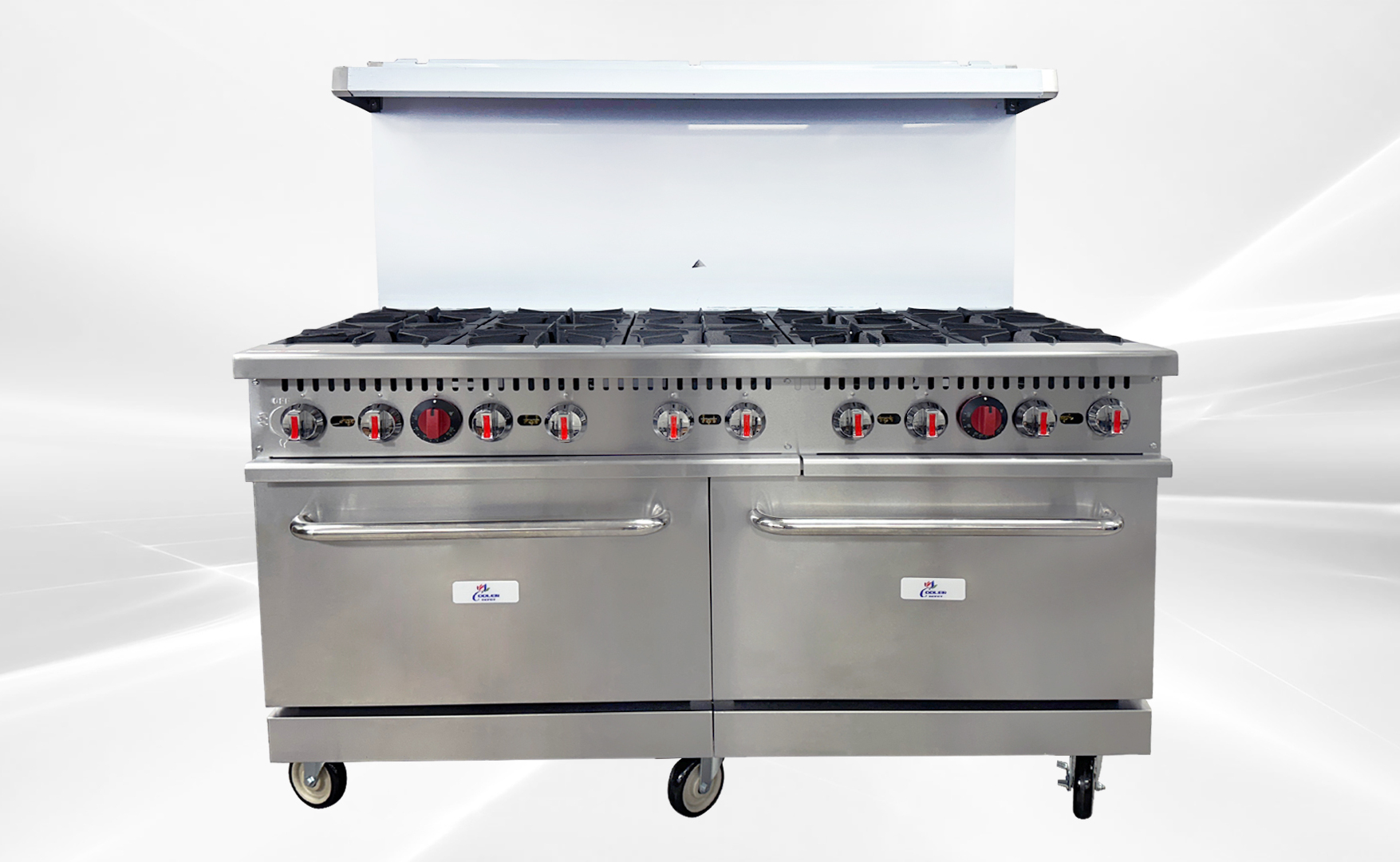 NSF 10 Burner Double Oven Gas Range with legs HFSO-60
