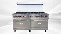 NSF 10 Burner Double Oven Gas Range with legs HFSO-60