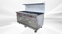 NSF 10 Burner Double Oven Gas Range with legs HFSO-60