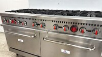 NSF 10 Burner Double Oven Gas Range with legs HFSO-60
