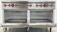NSF 10 Burner Double Oven Gas Range with legs HFSO-60
