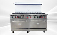 NSF 10 Burner Double Oven Gas Range with legs HFSO-60