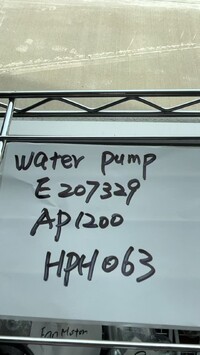 [Parts] HZB-90F Water Pump AP1200 E207329