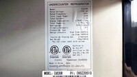NSF Undercounter Refrigerator 30 ins EUC30R
