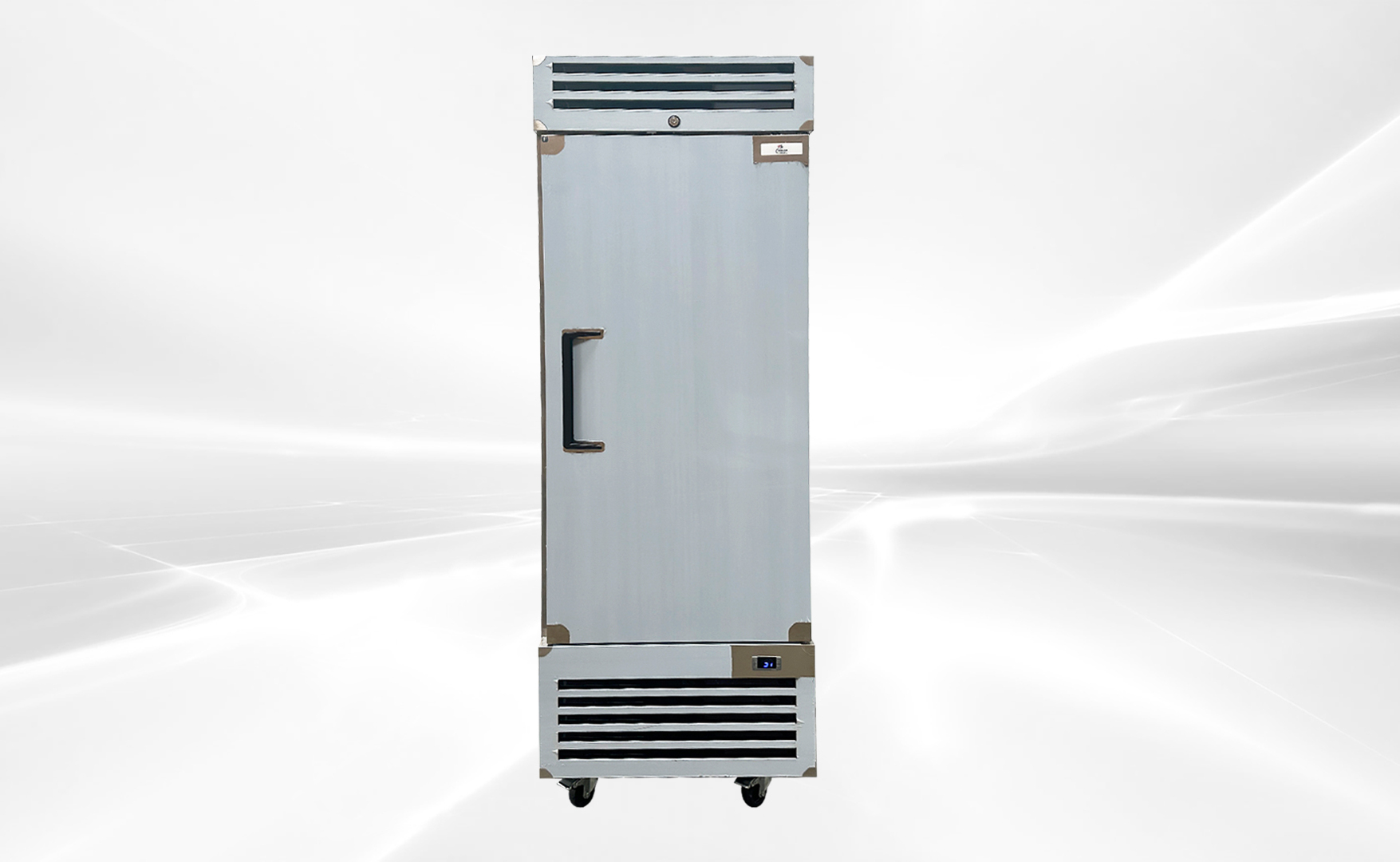NSF Reach In One Door Refrigerator SS interior AKR-07381