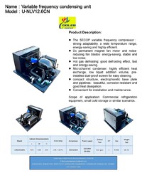 1HP Condensing Unit U-NLV12.6CN