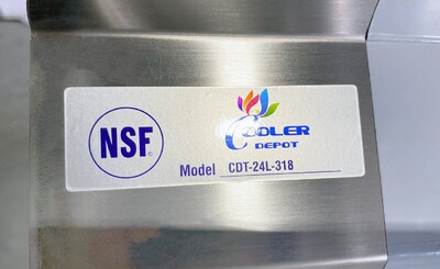 NSF Clean Dish Table 24W x 30D x43.7H inches HN-DTC24L