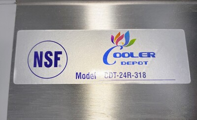 NSF Clean Dish Table 24W x 30D x43.7H inches HN-DTC24R