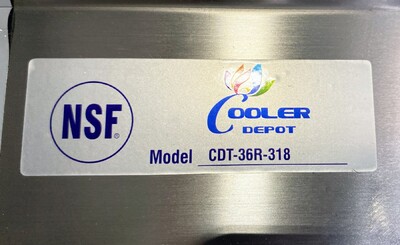 NSF Clean Dish Table 36W x 30D x43.7H inches HN-DTC36R