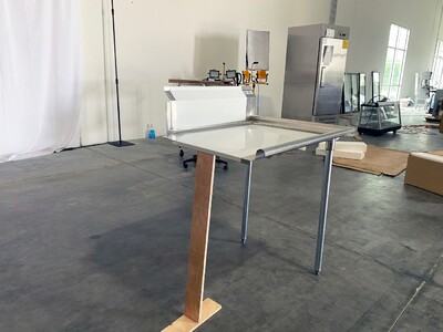 NSF Clean Dish Table 36W x 30D x43.7H inches HN-DTC36R