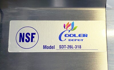 NSF Soiled Dish Table 26W x 30D x43.7H inches HN-DTS26L