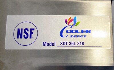 NSF Soiled Dish Table 36W x 30D x43.7H inches HN-DTS36L