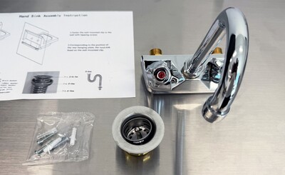 17 ins Commercial NSF SS hand Sink With Faucet HS-17-320