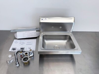 17 ins Commercial NSF SS hand Sink With Faucet HS-17-320