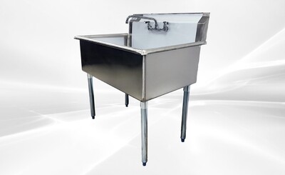 One Compartment Bar Sink With Faucet NSF 1BS-3621-318