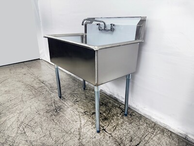 One Compartment Bar Sink With Faucet NSF 1BS-3621-318