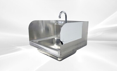 15 ins hand sink with two splashes and faucet HS-15-LR-320