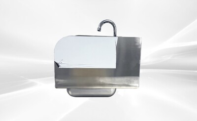 15 ins hand sink with two splashes and faucet HS-15-LR-320