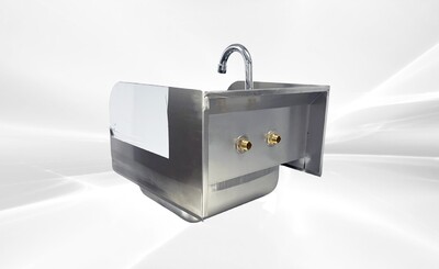 15 ins hand sink with two splashes and faucet HS-15-LR-320
