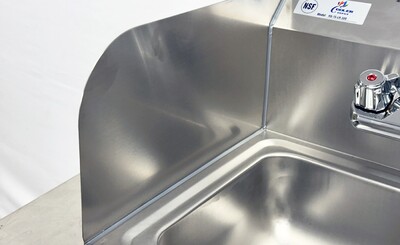 15 ins hand sink with two splashes and faucet HS-15-LR-320