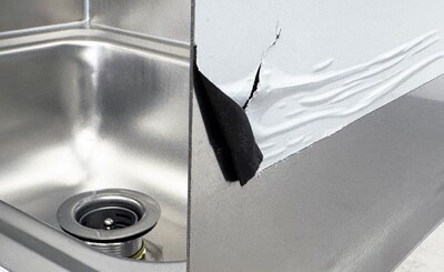 15 ins hand sink with two splashes and faucet HS-15-LR-320
