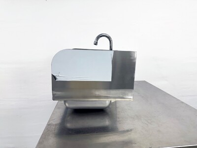 15 ins hand sink with two splashes and faucet HS-15-LR-320