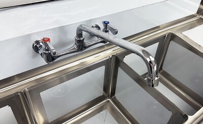 NSF 3 Compartment Sink  75ins With Faucet S3C151512-15LR-318