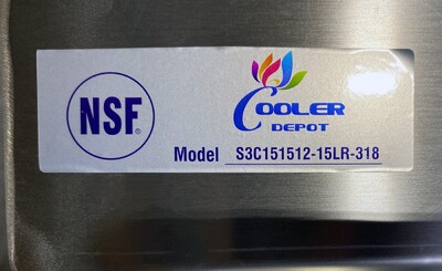 NSF 3 Compartment Sink  75ins With Faucet S3C151512-15LR-318