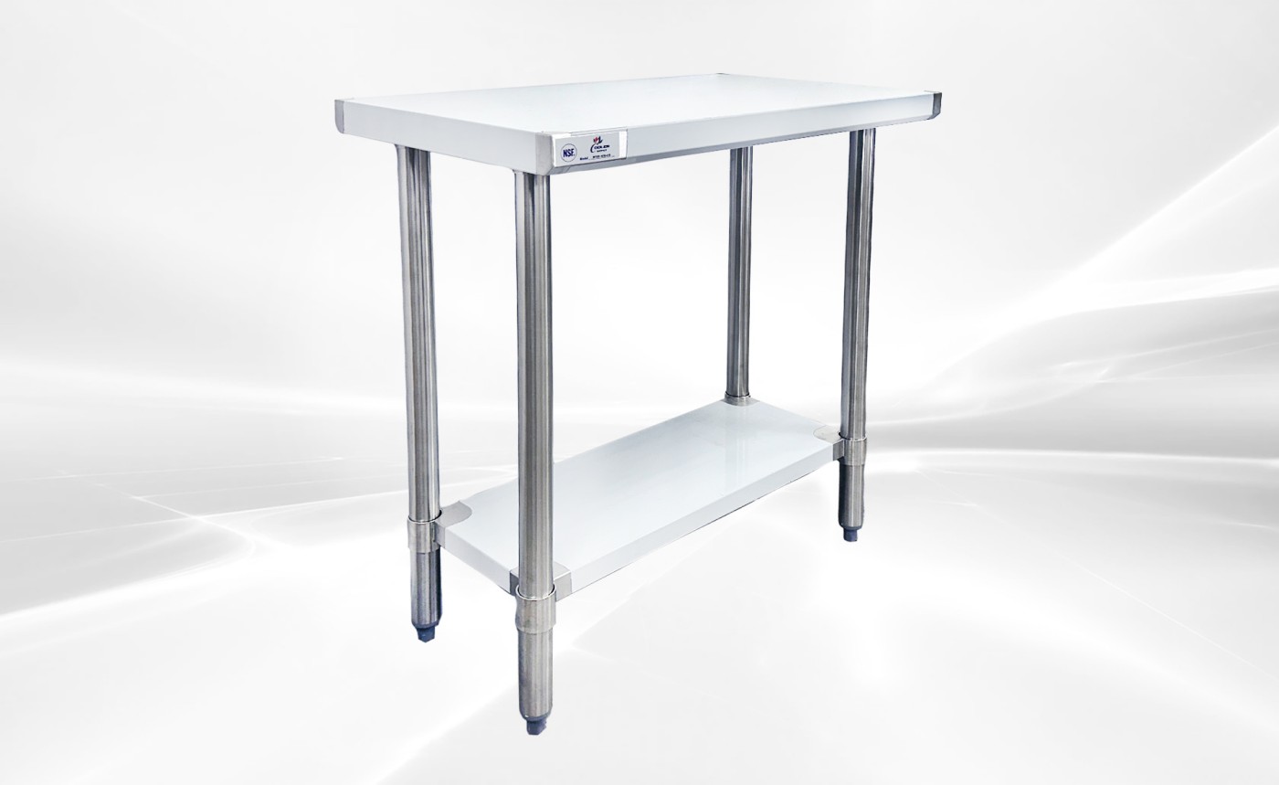 30W x 18D x 34HAll Stainless Steel Table NSF  HN-WT1830-SB