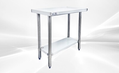 30W x 18D x 34HAll Stainless Steel Table NSF  HN-WT1830-SB