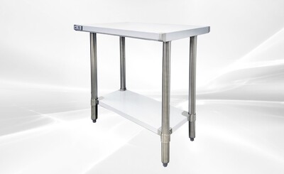 30W x 18D x 34HAll Stainless Steel Table NSF  HN-WT1830-SB