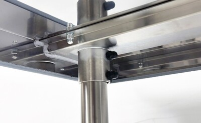 30W x 18D x 34HAll Stainless Steel Table NSF  HN-WT1830-SB