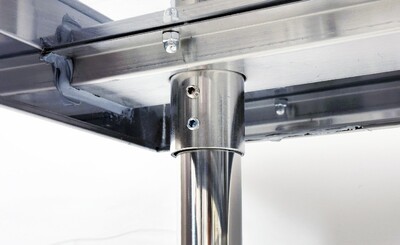 48W x 18D x 34HAll Stainless Steel Table NSF  HN-WT1848-SB