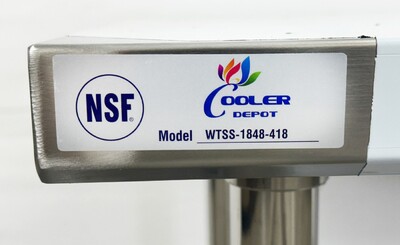 48W x 18D x 34HAll Stainless Steel Table NSF  HN-WT1848-SB