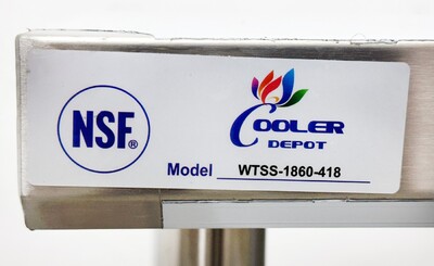 60W x 18D x 34H All Stainless Steel Table NSF  HN-WT1860-SB