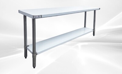 72W x 18D x 34H All Stainless Steel Table NSF  HN-WT1872-SB