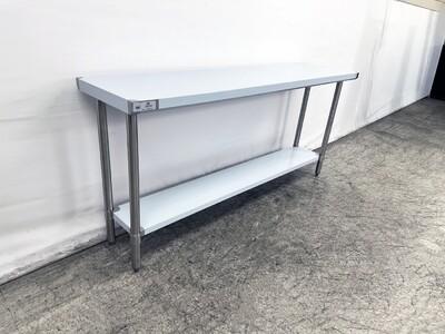 72W x 18D x 34H All Stainless Steel Table NSF  HN-WT1872-SB