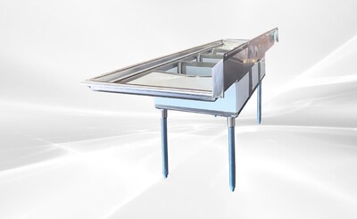 NSF 102in Stainless Steel 3 Compartment sink S3CT182412-24LR-318