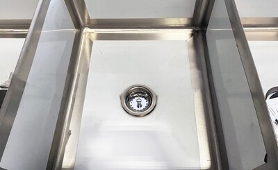 NSF 102in Stainless Steel 3 Compartment sink S3CT182412-24LR-318