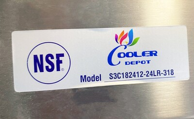NSF 102in Stainless Steel 3 Compartment sink S3CT182412-24LR-318