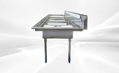 NSF120 in Stainless Steel 3 Compartment sink S3C242412-24LR-318