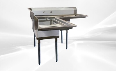 NSF Corner Sink 3 Compartment CS3CT181812-18LR-318