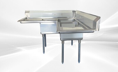 NSF Corner Sink 3 Compartment CS3CT181812-18LR-318
