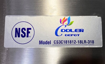NSF Corner Sink 3 Compartment CS3CT181812-18LR-318