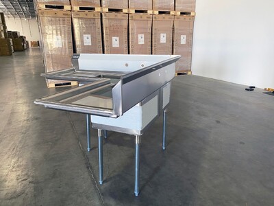 NSF Corner Sink 3 Compartment CS3CT181812-18LR-318