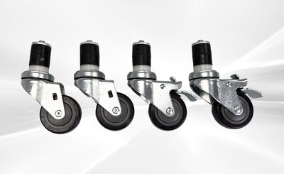 One Set Of 3 inches Plastic Expanding Caster PEC-3TB